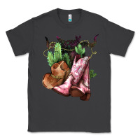 Smoke cowgirl boots hat horns cactus Classic Tee - NancyCooperArtShop