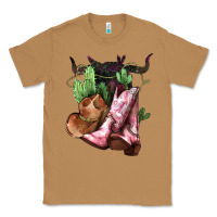 Toasted Coconut cowgirl boots hat horns cactus Classic Tee - NancyCooperArtShop