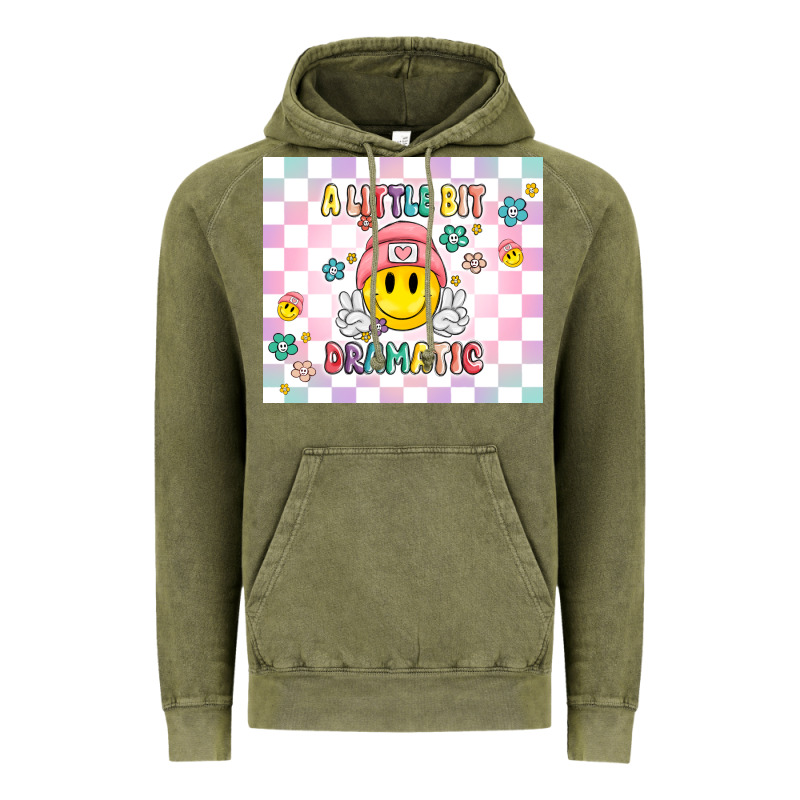 A Little Bit Dramatic Retro Vintage Hoodie by MaliasSmallBusiness | Teevron