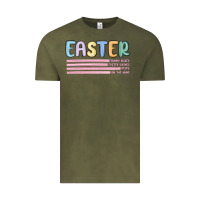 Vintage Olive easter  Bunny Kısses Vintage Tee - MaliasSmallBusiness