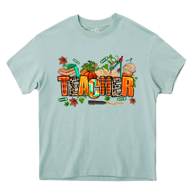 Fall Teacher Heavy Core Tee by AdoDesignShop | Teevron