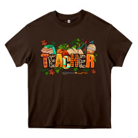 Chocolate Brown fall teacher Heavy Core Tee - AdoDesignShop