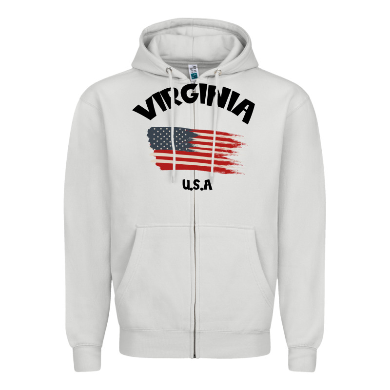 Virginia U.s.a Zipper Hoodie by Bettercallsaul | Teevron