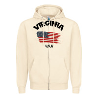 Sandshell VIRGINIA U.S.A Zipper Hoodie - Bettercallsaul