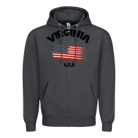 Smoke VIRGINIA U.S.A Zipper Hoodie - Bettercallsaul
