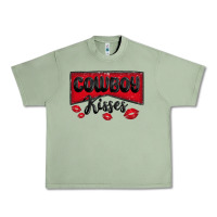 Oil Green cowboy kisses Urban Heavy Tee - MaliasSmallBusiness