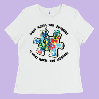 What Makes You Different Is What Makes You Beautif Ladies Tee Designed By Jahusdesignshop