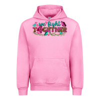 Fuchsia Pink We Fight Together Urban Hoodie - BundleAndBundleShop