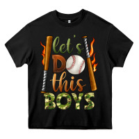 Black let's do this boys baseball Heavy Core Tee - BundleAndBundleShop