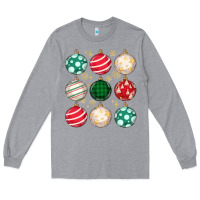 Heather Grey Christmas Long Sleeve Tee - MaliasSmallBusiness