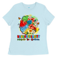 Baby Blue neurodiversity celebrate the spectrum Ladies Tee - JahusDesignShop