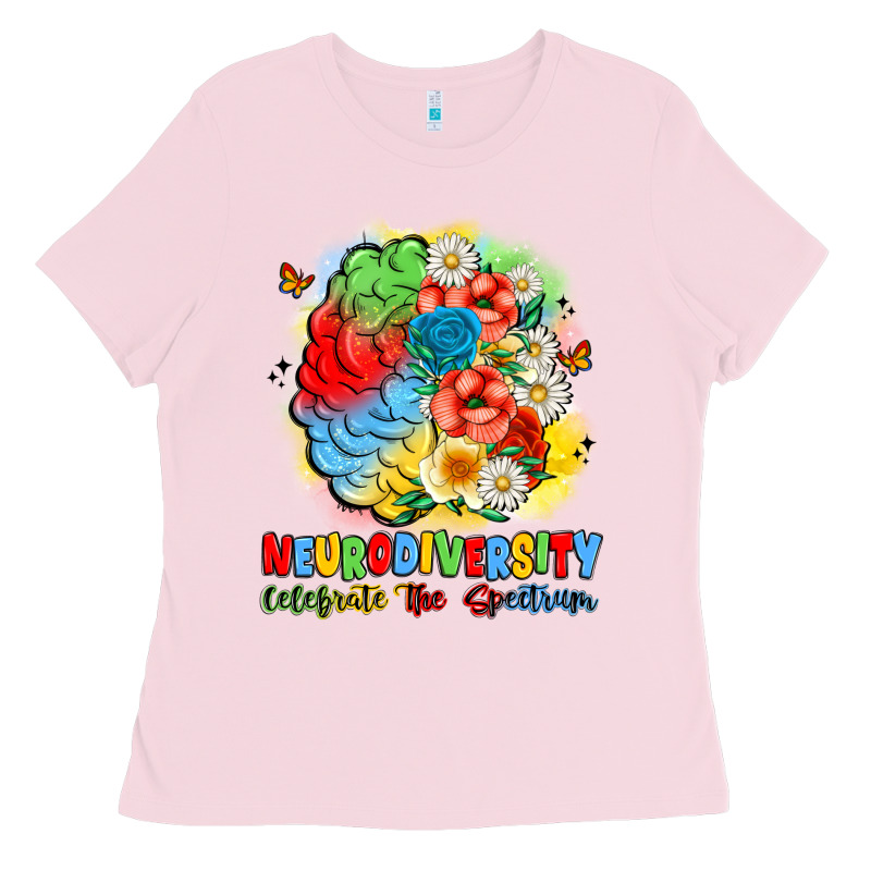 Neurodiversity Celebrate The Spectrum Ladies Tee by JahusDesignShop | Teevron