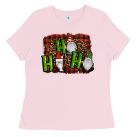 Bubblegum Pink ho ho ho gnomes christmas Ladies Tee - RanaPortraitStore