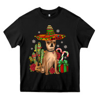 Black Chihuahua Christmas Heavy Core Tee - JahusDesignShop