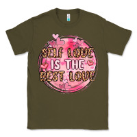 Army Green self love is the best love Classic Tee - MaliasSmallBusiness