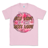 Bubblegum Pink self love is the best love Classic Tee - MaliasSmallBusiness
