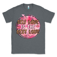 Charcoal Heather self love is the best love Classic Tee - MaliasSmallBusiness