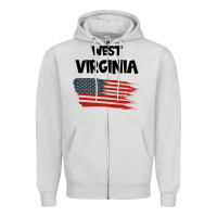Dove Grey WEST VIRGINIA Zipper Hoodie - Bettercallsaul