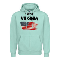 Seafoam WEST VIRGINIA Zipper Hoodie - Bettercallsaul