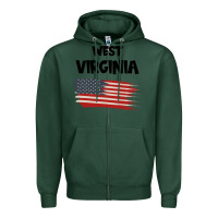 Sports Green WEST VIRGINIA Zipper Hoodie - Bettercallsaul