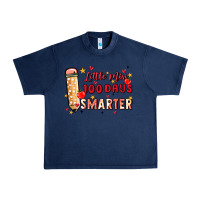 Navy little miss 100 days smarter Urban Heavy Tee - MaliasSmallBusiness