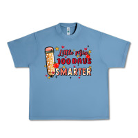 Pebble Blue little miss 100 days smarter Urban Heavy Tee - MaliasSmallBusiness