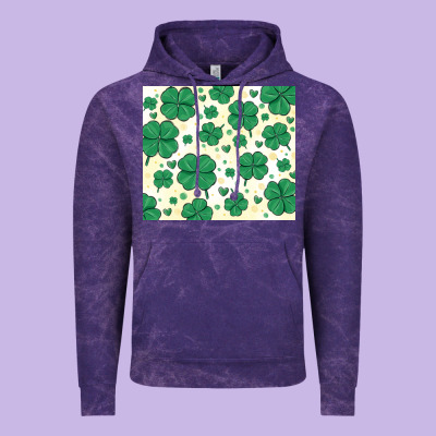 St Patrick Clover Vintage Hoodie Designed By Maliassmallbusiness