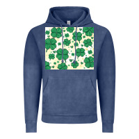 Vintage Denim st patrick clover Vintage Hoodie - MaliasSmallBusiness