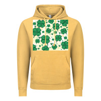 Vintage Mustard st patrick clover Vintage Hoodie - MaliasSmallBusiness