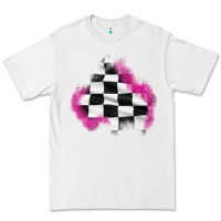 White race flag glitter patch Premium Tee - AdoDesignShop