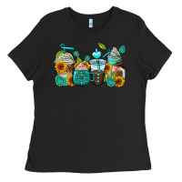 Black gemstone coffee cups Ladies Tee - AdoDesignShop