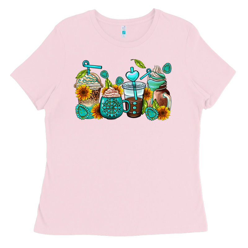 Gemstone Coffee Cups Ladies Tee by AdoDesignShop | Teevron