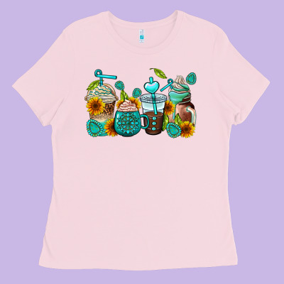 Gemstone Coffee Cups Ladies Tee Designed By Adodesignshop