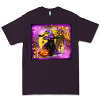 Plum witchy cat tumbler Premium Tee - BundleAndBundleShop