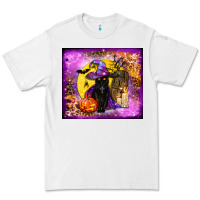 White witchy cat tumbler Premium Tee - BundleAndBundleShop