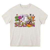 Cream spooky season Heavy Core Tee - AdoDesignShop