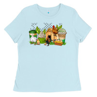Baby Blue chicken coffee cups Ladies Tee - AdoDesignShop