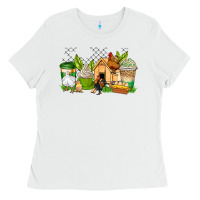White chicken coffee cups Ladies Tee - AdoDesignShop