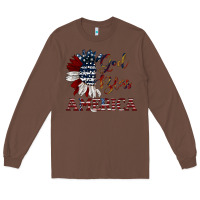 Chestnut god bless america Long Sleeve Tee - JahusDesignShop