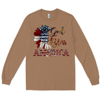 Toasted Coconut god bless america Long Sleeve Tee - JahusDesignShop