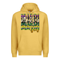 Antique Gold cowhide mardi gras Premium Hoodie - CowGirlArtShop
