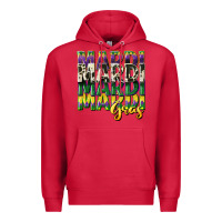 Cardinal cowhide mardi gras Premium Hoodie - CowGirlArtShop