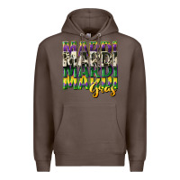 Coffee cowhide mardi gras Premium Hoodie - CowGirlArtShop