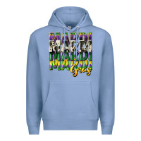 Colony Blue cowhide mardi gras Premium Hoodie - CowGirlArtShop