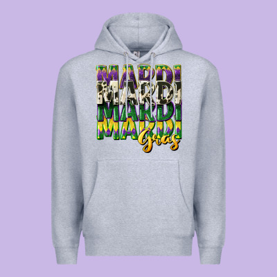 Cowhide Mardi Gras Premium Hoodie Designed By Cowgirlartshop
