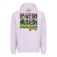 Lilac cowhide mardi gras Premium Hoodie - CowGirlArtShop