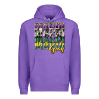 Purple cowhide mardi gras Premium Hoodie - CowGirlArtShop