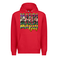Red cowhide mardi gras Premium Hoodie - CowGirlArtShop
