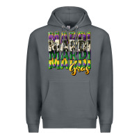 Rock cowhide mardi gras Premium Hoodie - CowGirlArtShop