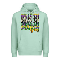 Seafoam cowhide mardi gras Premium Hoodie - CowGirlArtShop